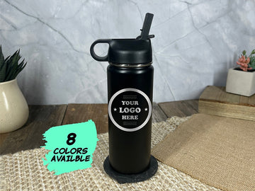 Custom Engraved 20 oz Water Bottle Tumbler