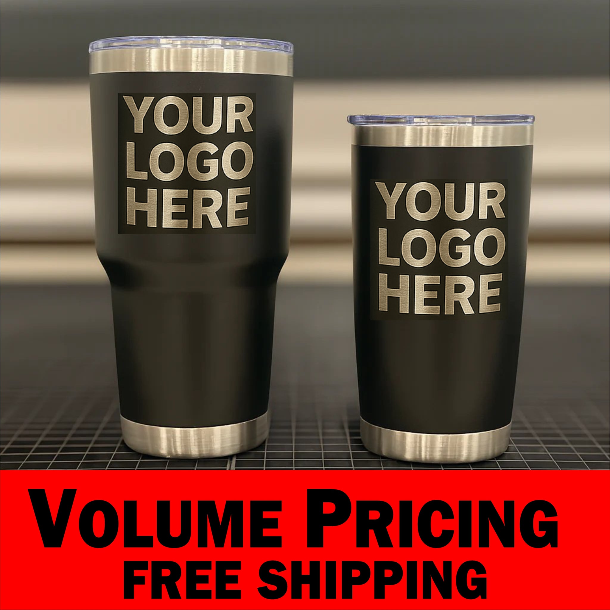**Volume Pricing Special** Custom Engraved Wholesale Tumbler 20 Units MINIMUM  FREE SHIPPING
